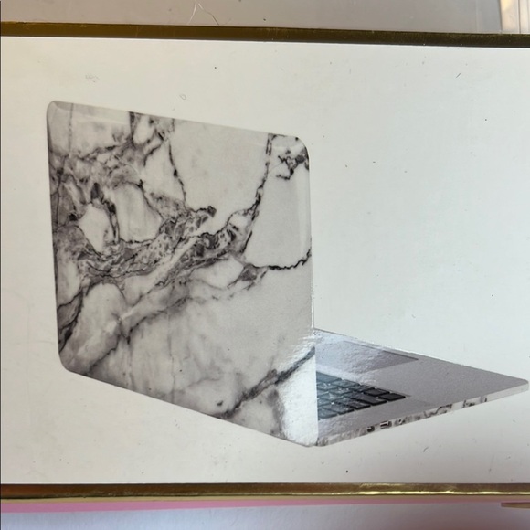Marble Gray & White MacBook Pro Laptop Cover – Protective Hard Shell Case - Picture 1 of 5